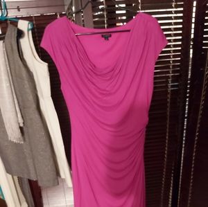 Ann Taylor fushia pink, knee length dress